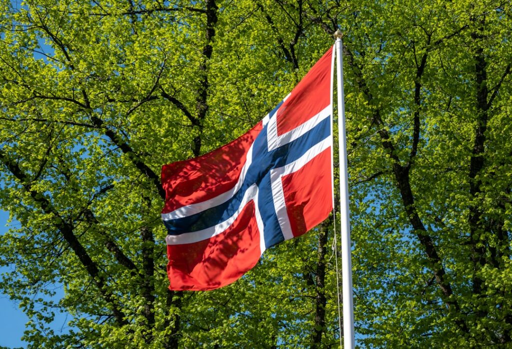 Photo norwegian flag